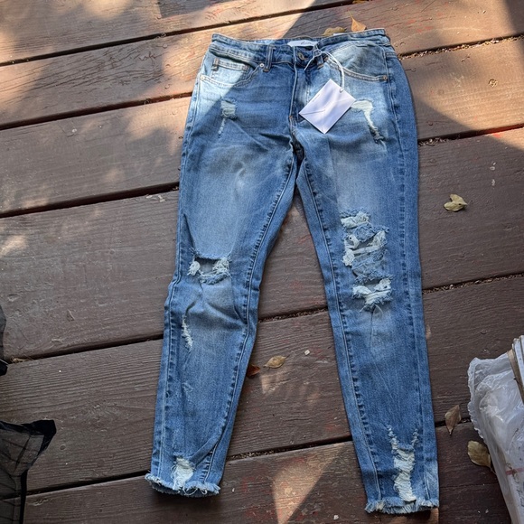 KanCan Denim - KanCan Light Blue Distressed Skinny Jeans